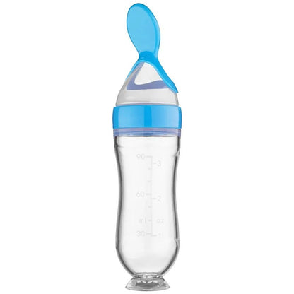 Dear Xime Squeeze Feeder Bottle with Spoon Tip — Puree & Cereal Feeder | 4M+