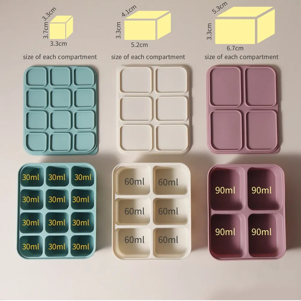 Hot sale 12 grid  Cube Trays For Freezer Ice Ball Maker Mold Mini square Ice Cube Mold with Lid Making