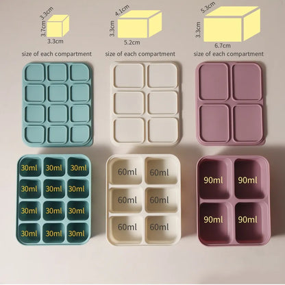 Hot sale 12 grid  Cube Trays For Freezer Ice Ball Maker Mold Mini square Ice Cube Mold with Lid Making