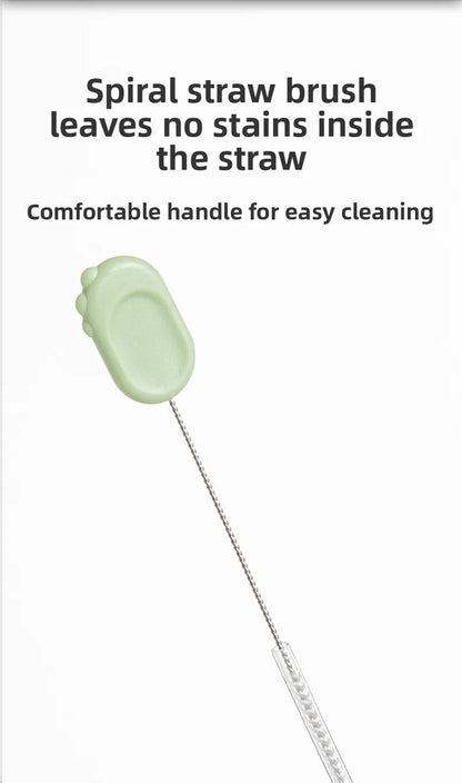 New Travel Baby Bottle Brush Set - Newborn Safe Silicone Cleaning Brushes with Storage Box for Bottles, Nipples & Accessories
