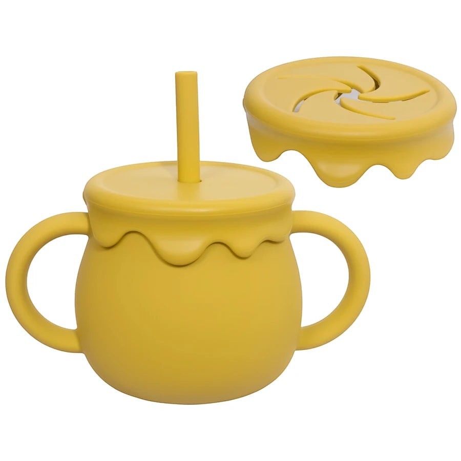 Dear Xime Portable Sippy & Snack Cup — Dual-Function Drinkware for Toddlers | 6M+