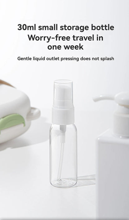 Travel Baby Bottle Brush Set - Newborn Safe Silicone Cleaning Brushes with Storage Box for Bottles, Nipples & Accessories