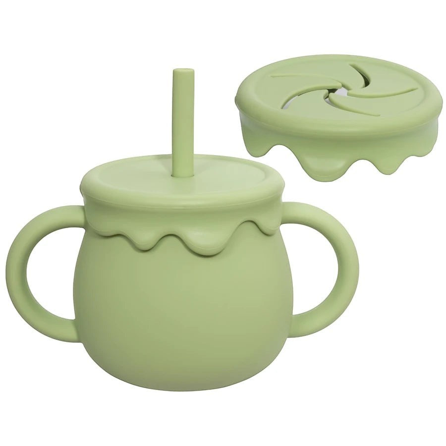 Dear Xime Portable Sippy & Snack Cup — Dual-Function Drinkware for Toddlers | 6M+