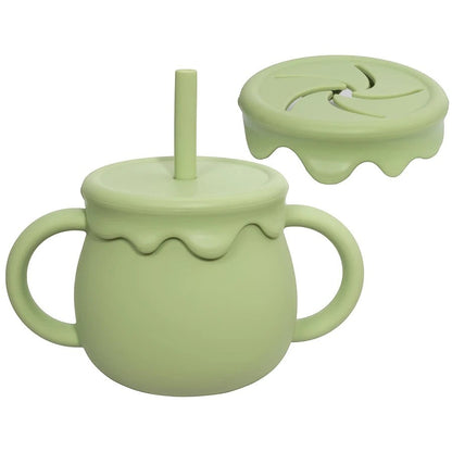 Dear Xime Portable Sippy & Snack Cup — Dual-Function Drinkware for Toddlers | 6M+