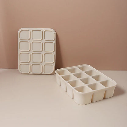 Dear Xime Silicone Freezer Cube Tray with Lid — Baby Food & Ice Prep | 4M+