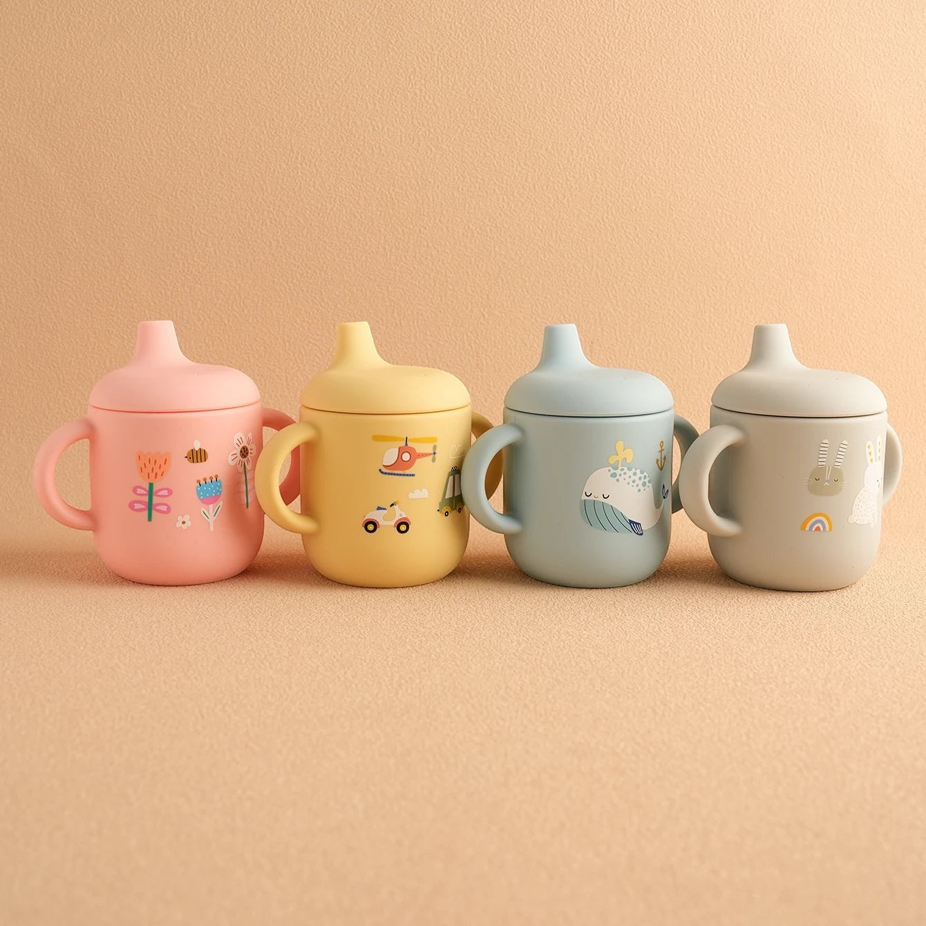 Dear Xime Cartoon Silicone Training Cup — Leak-Proof, Handled & BPA-Free | 6M+