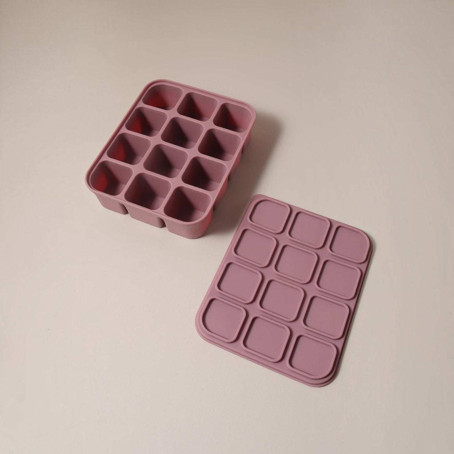 Dear Xime Silicone Freezer Cube Tray with Lid — Baby Food & Ice Prep | 4M+
