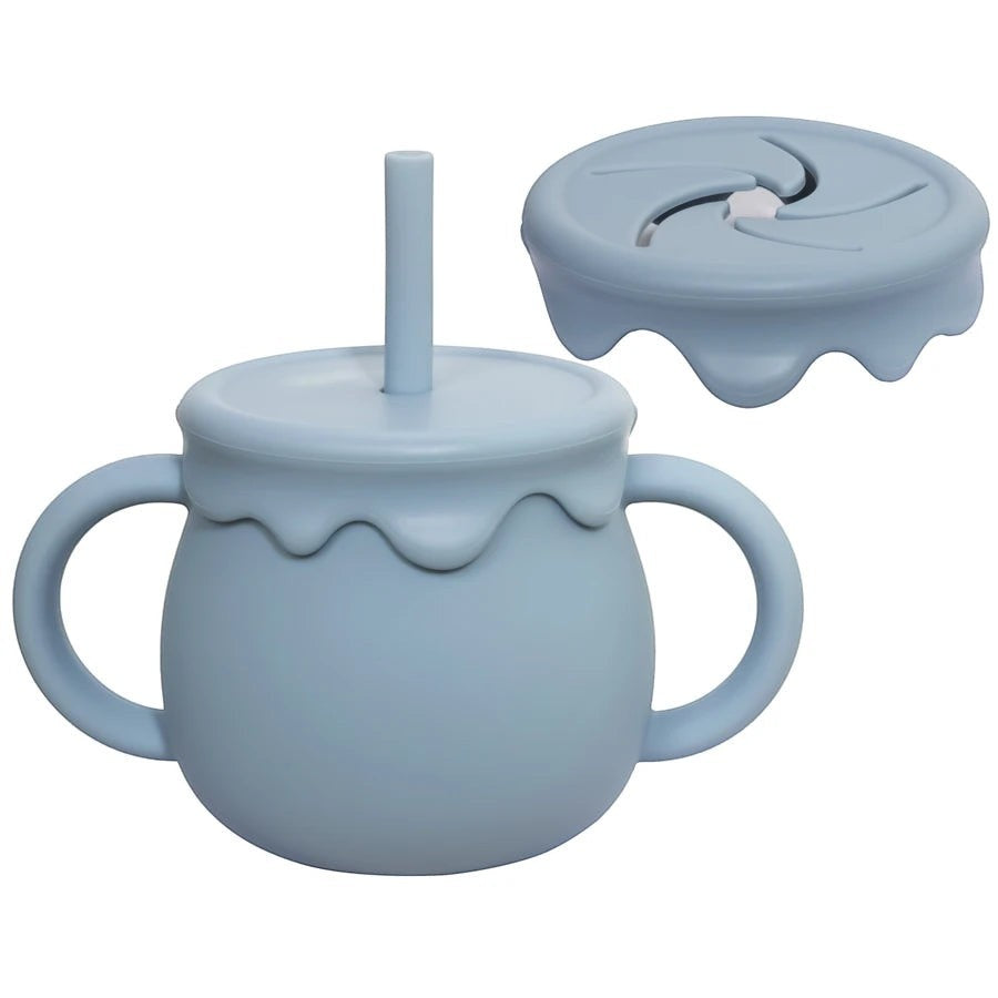 Dear Xime Portable Sippy & Snack Cup — Dual-Function Drinkware for Toddlers | 6M+