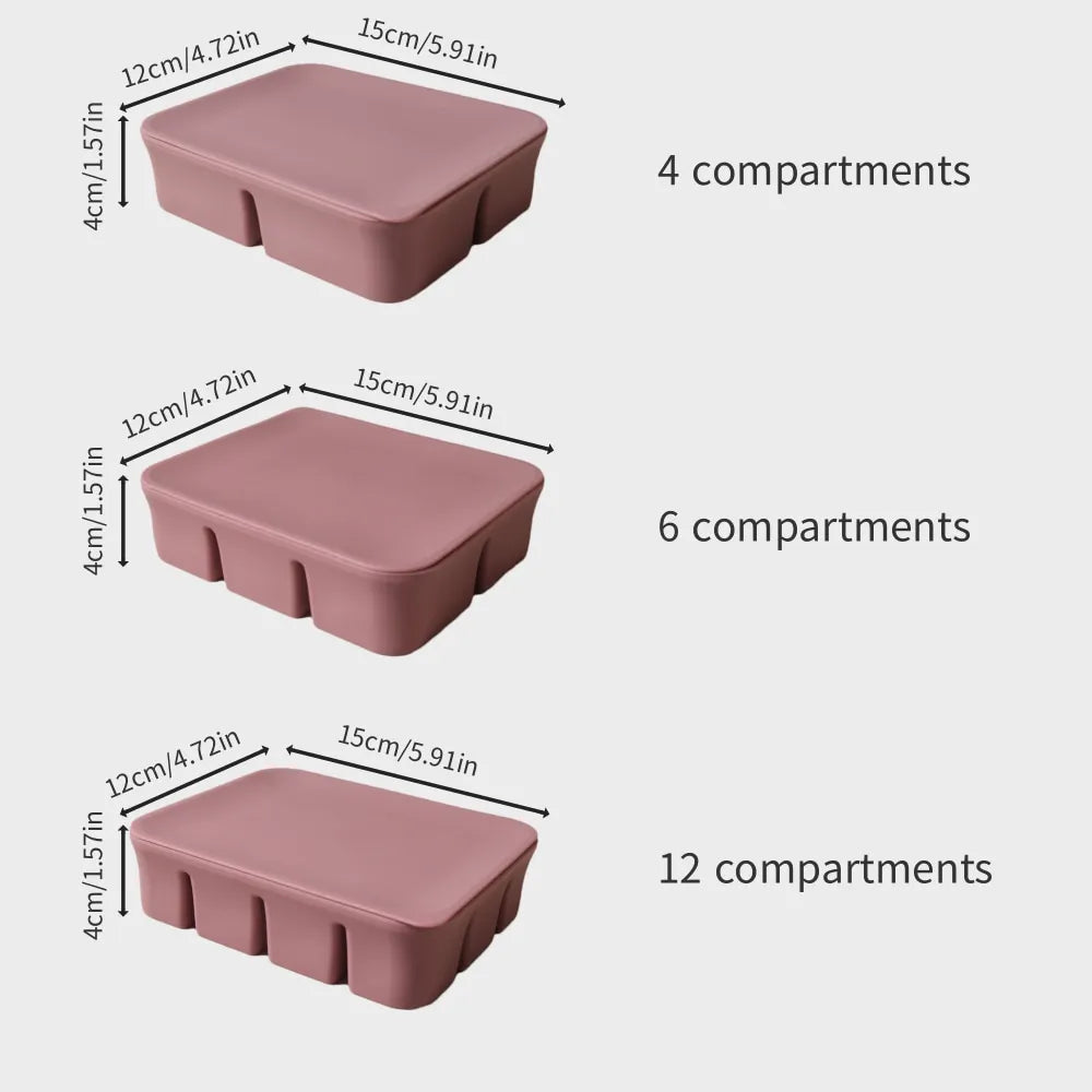 Hot sale 12 grid  Cube Trays For Freezer Ice Ball Maker Mold Mini square Ice Cube Mold with Lid Making