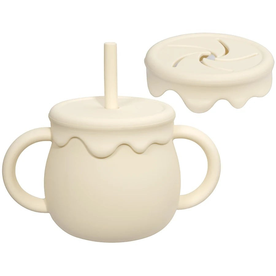 Dear Xime Portable Sippy & Snack Cup — Dual-Function Drinkware for Toddlers | 6M+