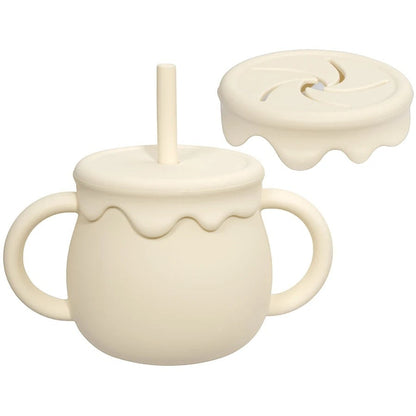 Dear Xime Portable Sippy & Snack Cup — Dual-Function Drinkware for Toddlers | 6M+