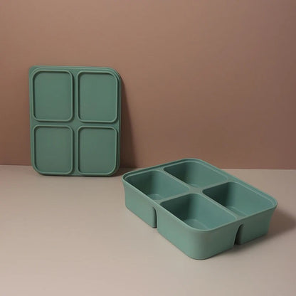 Dear Xime Silicone Freezer Cube Tray with Lid — Baby Food & Ice Prep | 4M+
