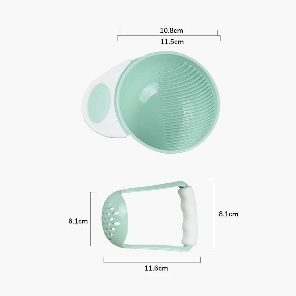 Baby supplementary food grinding bowl baby manual grinder children's fruit cooking supplementary food tool set
