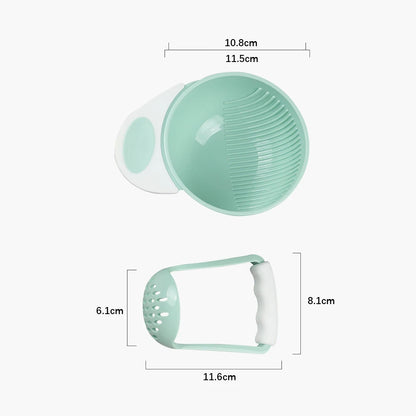 Baby supplementary food grinding bowl baby manual grinder children's fruit cooking supplementary food tool set