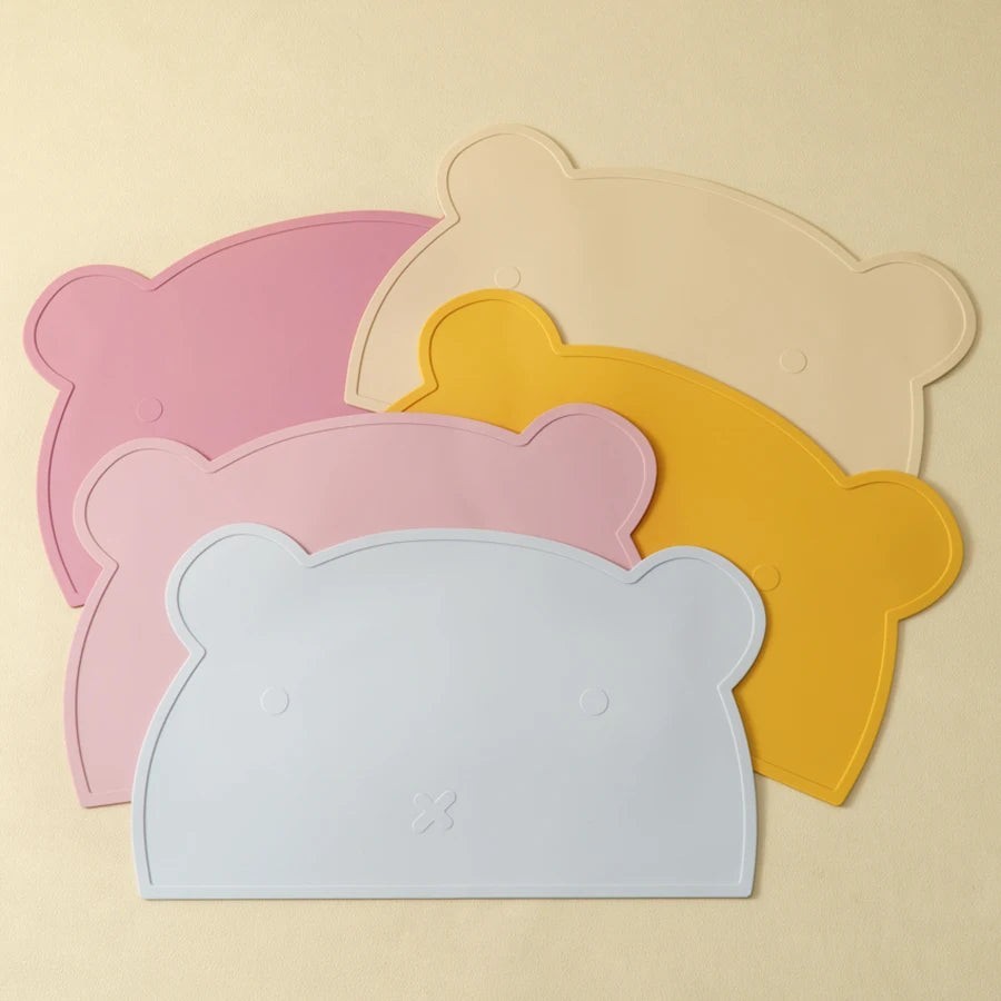 Dear Xime Silicone Bear Placemat — Waterproof, Non-Slip & BPA-Free | 6M+
