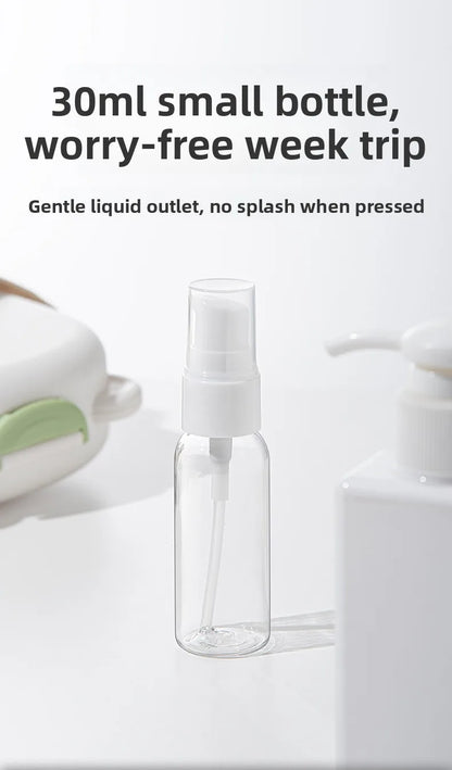 New Travel Baby Bottle Brush Set - Newborn Safe Silicone Cleaning Brushes with Storage Box for Bottles, Nipples & Accessories