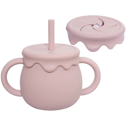 Dear Xime Portable Sippy & Snack Cup — Dual-Function Drinkware for Toddlers | 6M+