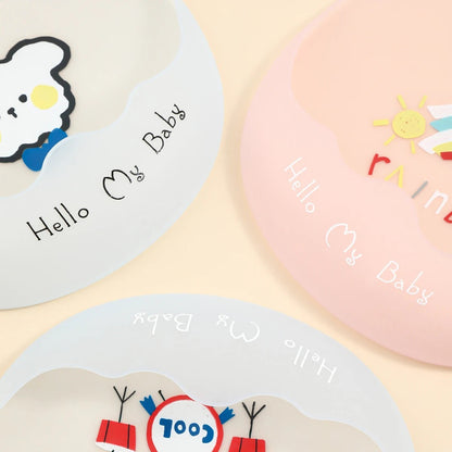 Dear Xime Waterproof Silicone Cartoon Bib — Adjustable with Catch Pocket | 6M+