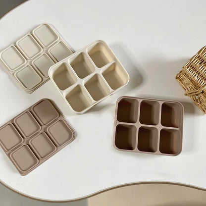 Dear Xime Silicone Freezer Cube Tray with Lid — Baby Food & Ice Prep | 4M+