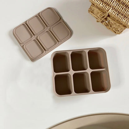 Dear Xime Silicone Freezer Cube Tray with Lid — Baby Food & Ice Prep | 4M+
