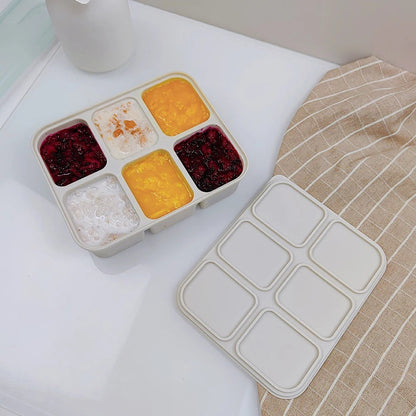 Dear Xime Silicone Freezer Cube Tray with Lid — Baby Food & Ice Prep | 4M+