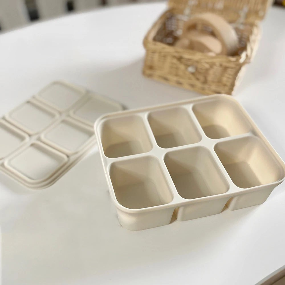 Dear Xime Silicone Freezer Cube Tray with Lid — Baby Food & Ice Prep | 4M+