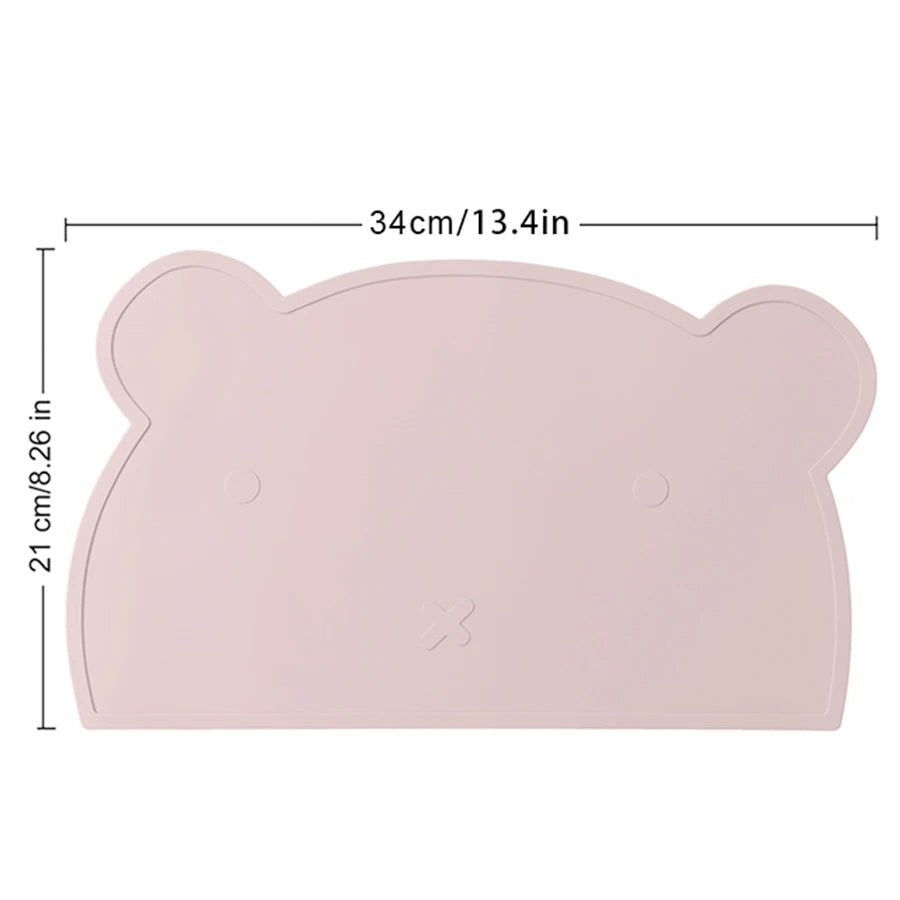 Dear Xime Silicone Bear Placemat — Waterproof, Non-Slip & BPA-Free | 6M+