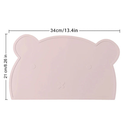 Dear Xime Silicone Bear Placemat — Waterproof, Non-Slip & BPA-Free | 6M+