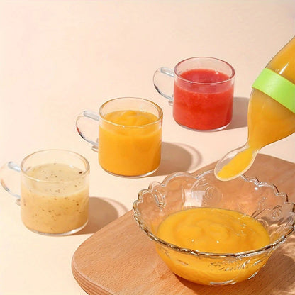 Dear Xime 7-Piece Silicone Baby Feeding Starter Set — Bottles, Fruit Feeders & Spoons | 0M+