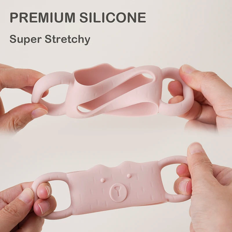 1pc Silicone Baby Bottle Handles, Narrow Straw Bottle Holder, Helps Baby Hold The Bottle, Global Fit, Standard Caliber, Removabl